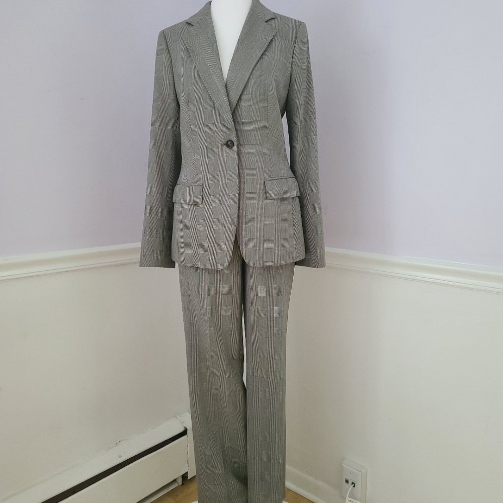 Brooks Brothers Gray Plaid Wool Suit Set 4